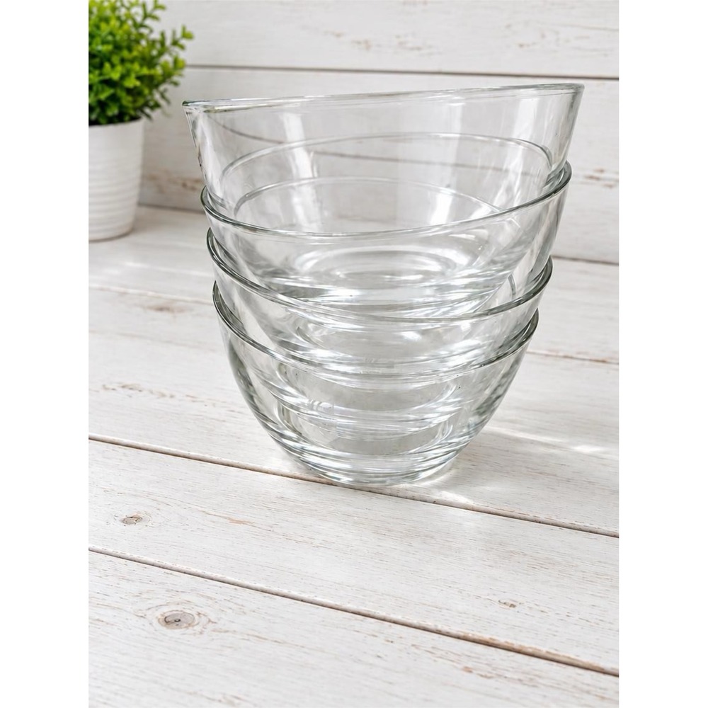Luigi Bormioli Michelangelo Masterpiece 5.5 inch Crystal Serving Bowls Set of 4
